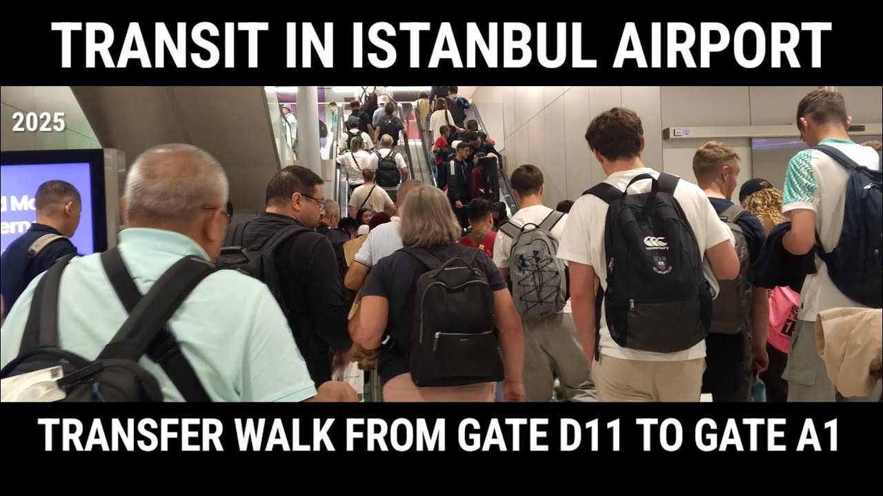 2025 HOW TO TRANSIT IN ISTANBUL AIRPORT |  TRANSFER WALK FROM GATE D11 TO GATE A1(B)