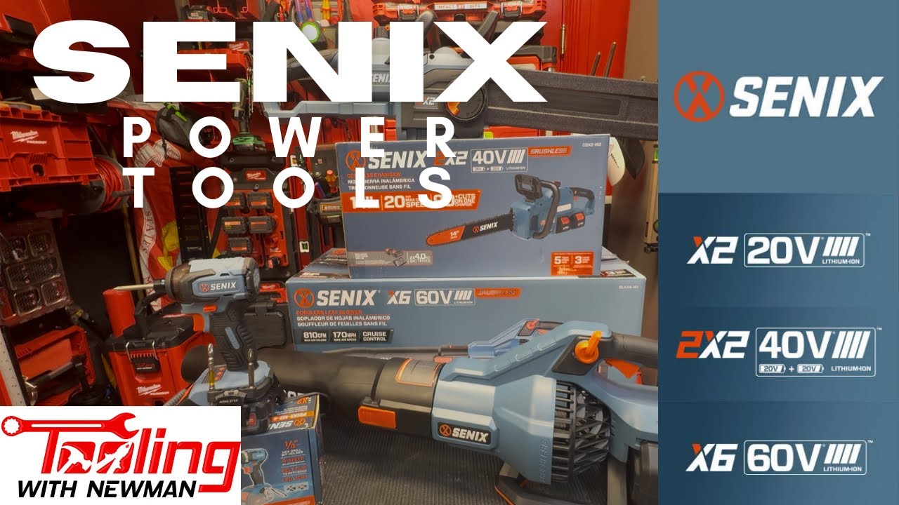 Senix Tools 20V Impact Driver, 40V Chainsaw & 60V Leaf Blower @senixtools