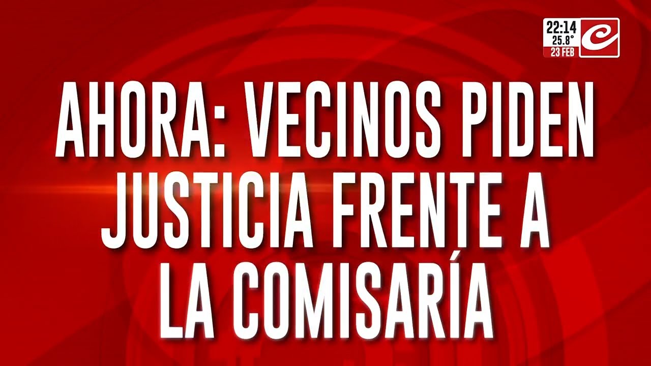 Vecios piden justicia frente a la comisaria