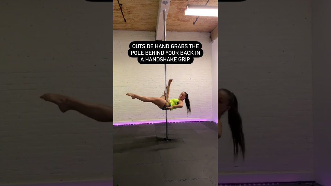 How to do a Table Top pole dance move// Pole Fitness Tutorial #poledance #polefitness