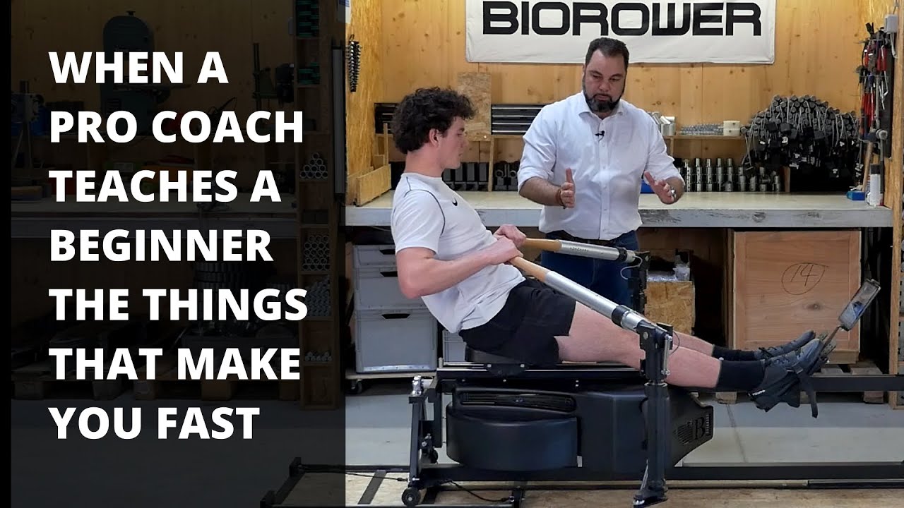 Learn to row like a pro - Pro Coach teaches a beginner how to row fast