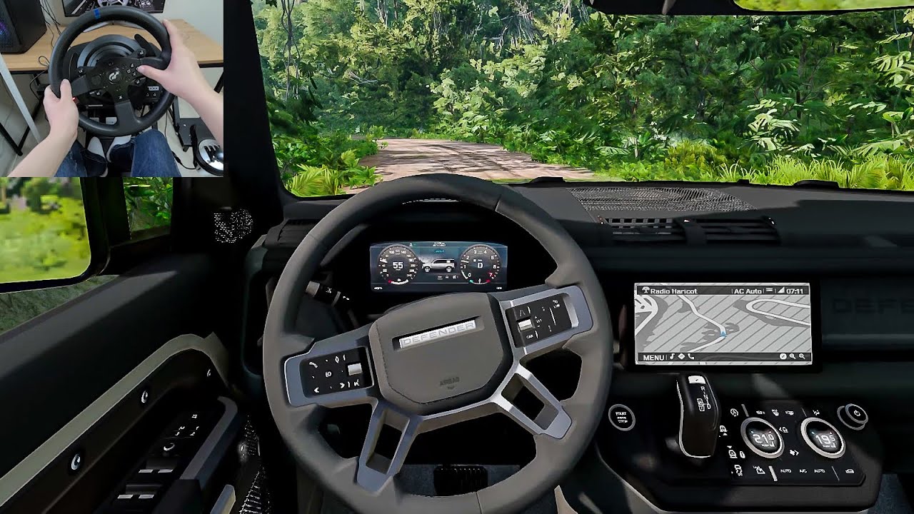 BeamNG Drive - 2020 Land Rover Defender | Off-Road [Steering Wheel gameplay]