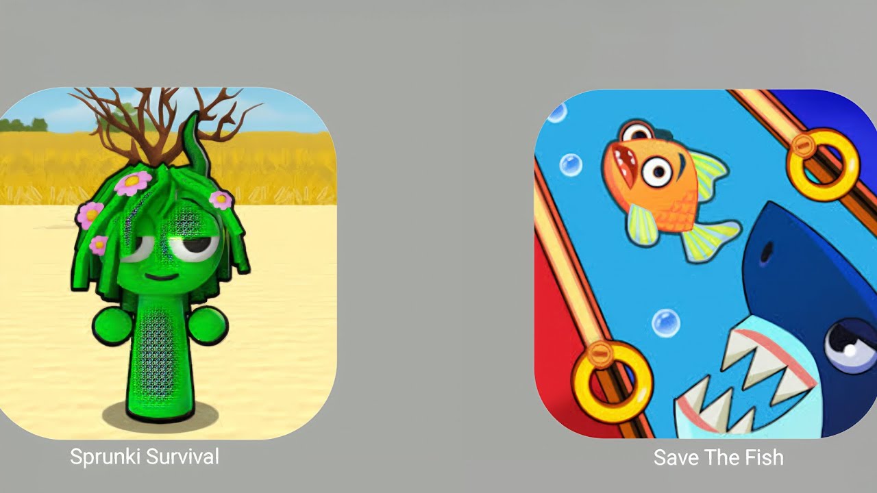 Spranky Survival VS Save The Fish Ios Android Gameplay Walktrough