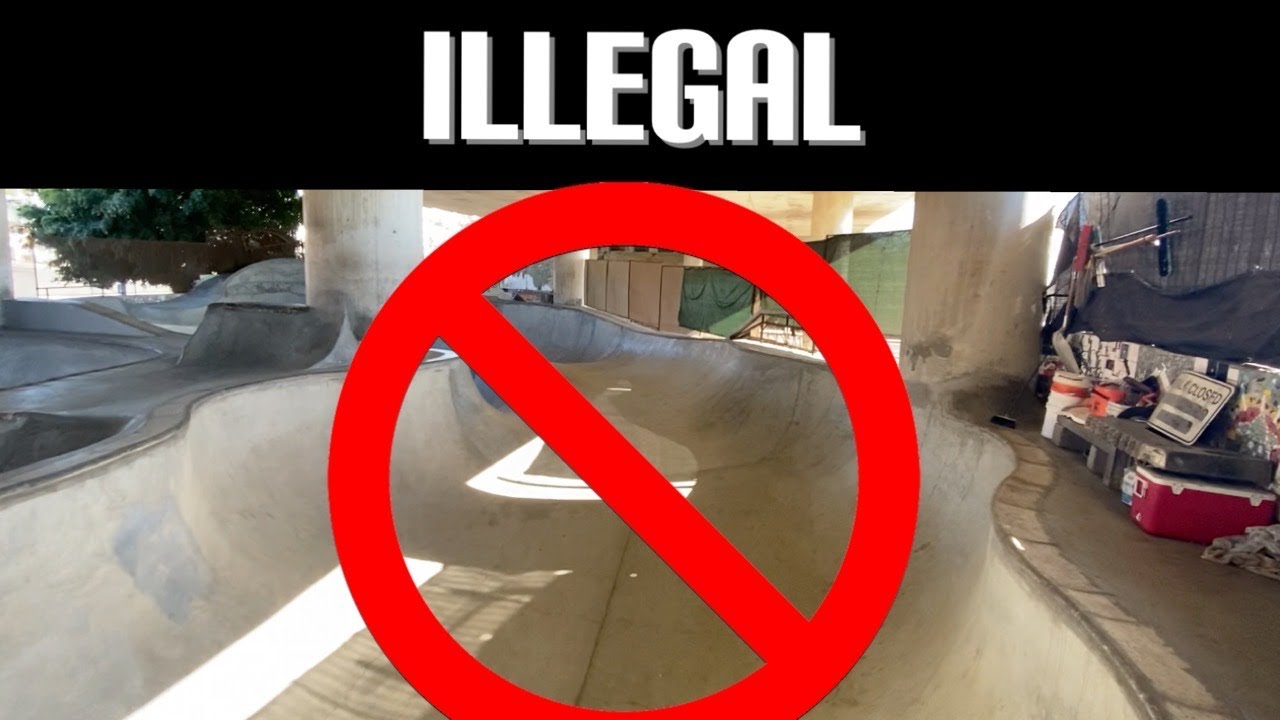 WHEN SKATERS SKATE THE ILLEGAL SKATEPARK