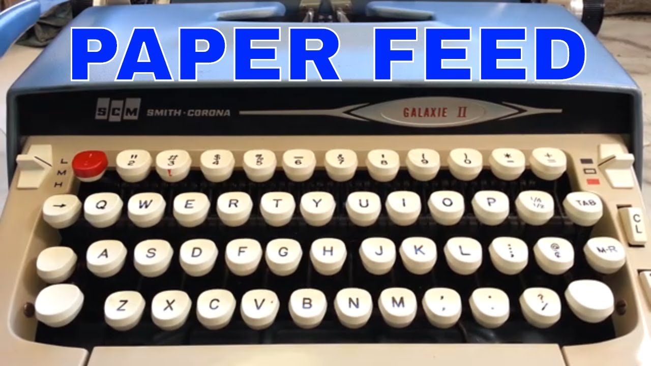 Smith Corona Typewriter Repair Paper Tension Feed Rollers Slipping