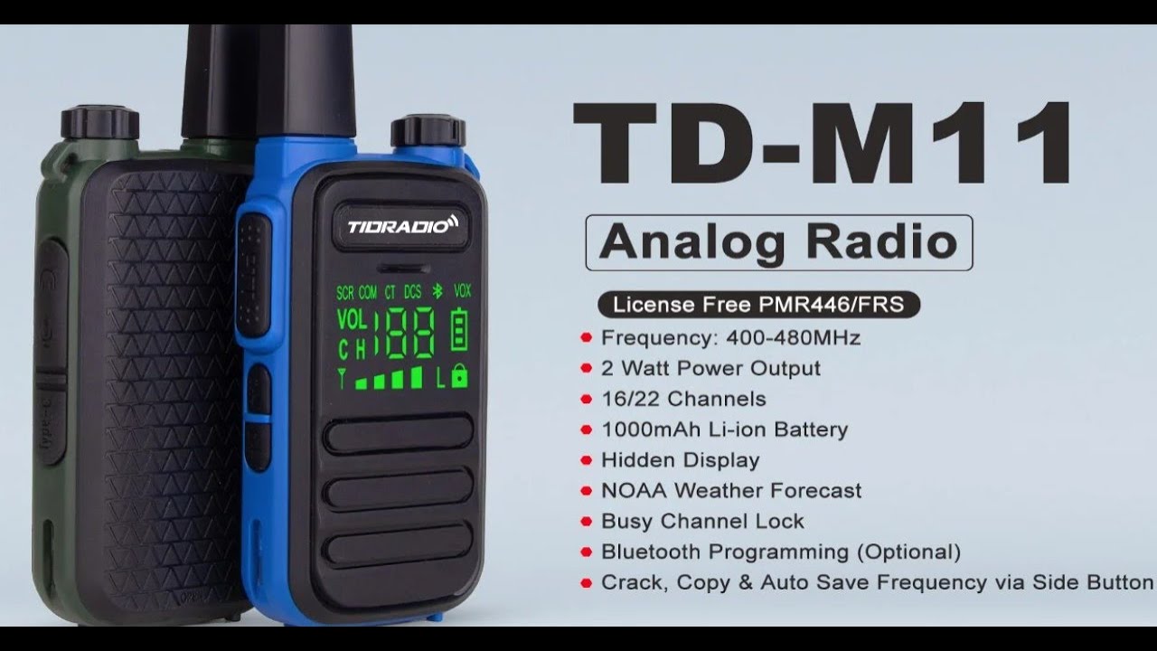 Unboxing and Testing TIDRADIO TD-M11 Walkie Talkie