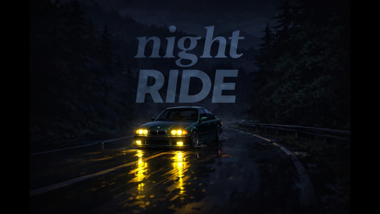BMW E36 323i | Mountain Night Ride POV | AGGRESSIVE COLD AIR INTAKE SOUND