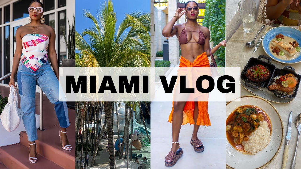 🌴 MIAMI VLOG! Shooting Spring Fashion + The Best Restaurants + Shopping for NYFW 🌴| MONROE STEELE