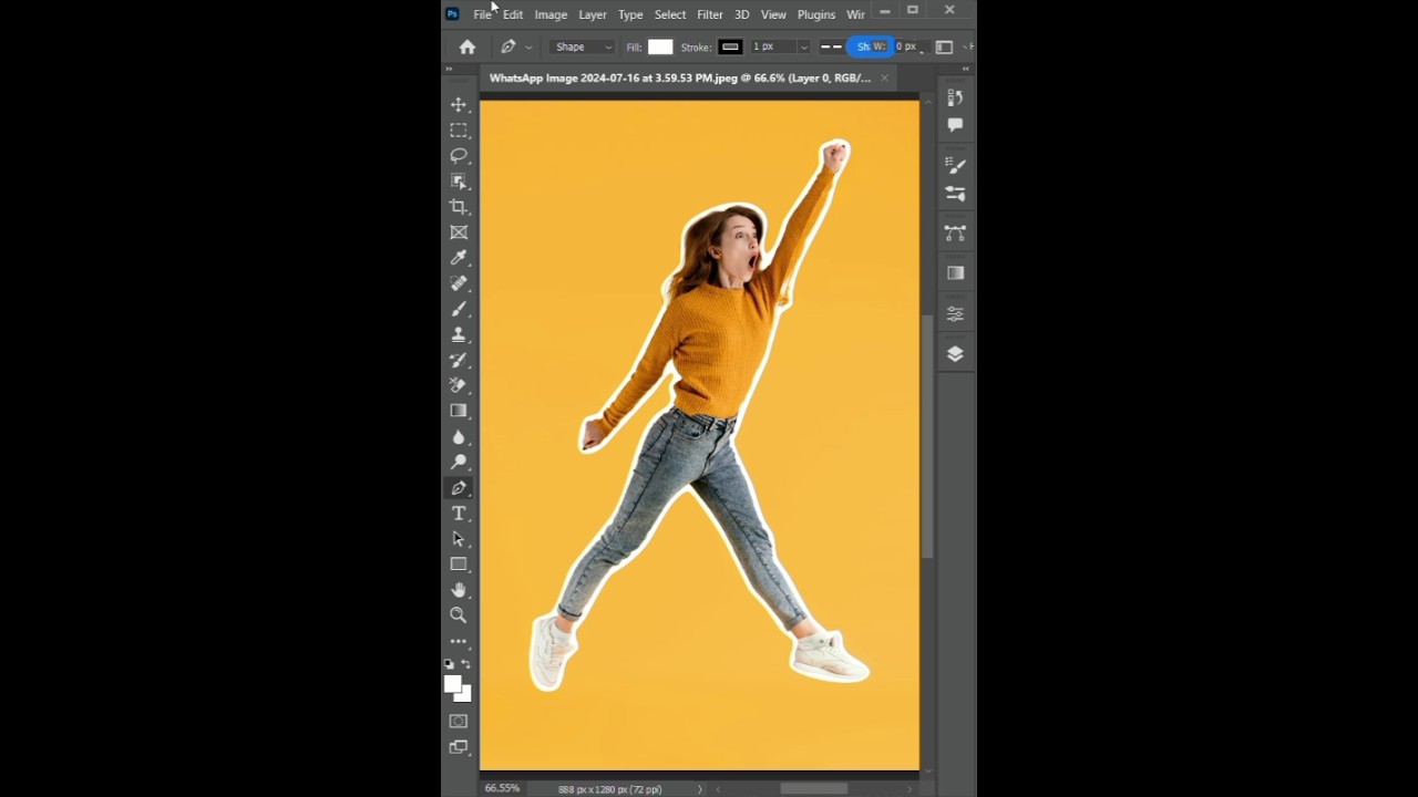 Photoshop White Outline Effect | Step-by-Step Guide