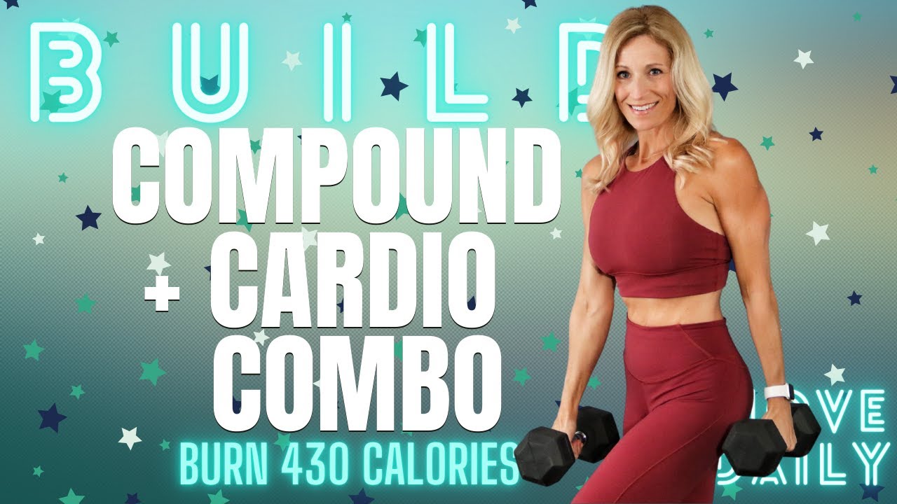 45 Minute Low Impact Cardio & Compound Workout | NO REPEAT | Total Body Workout