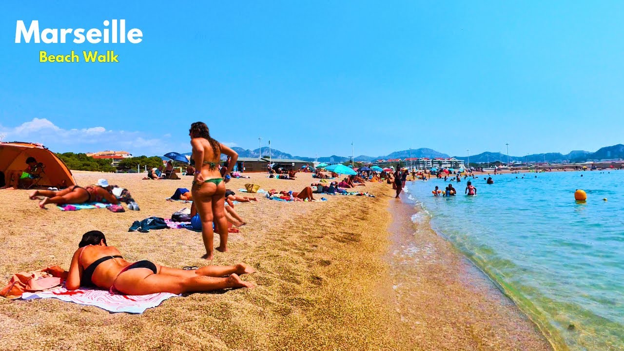 Breathtaking Marseille France 🇫🇷 Prado Beach Walk August 2025 ⛱️