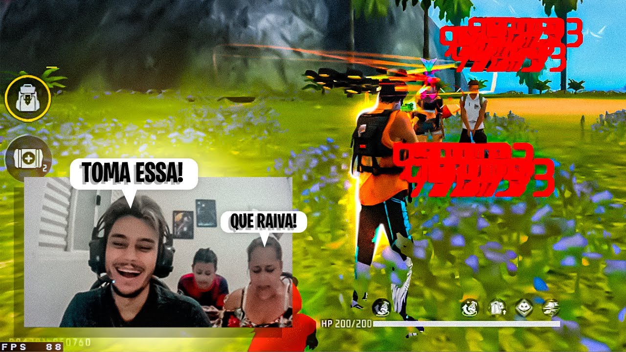 EU TROLLANDO MINHA IRMÃZINHA E MÃE NO X1 COM O NOVO BUG ATÉ EU TOMAR UMA SURRA DELA KKKKKK 😭