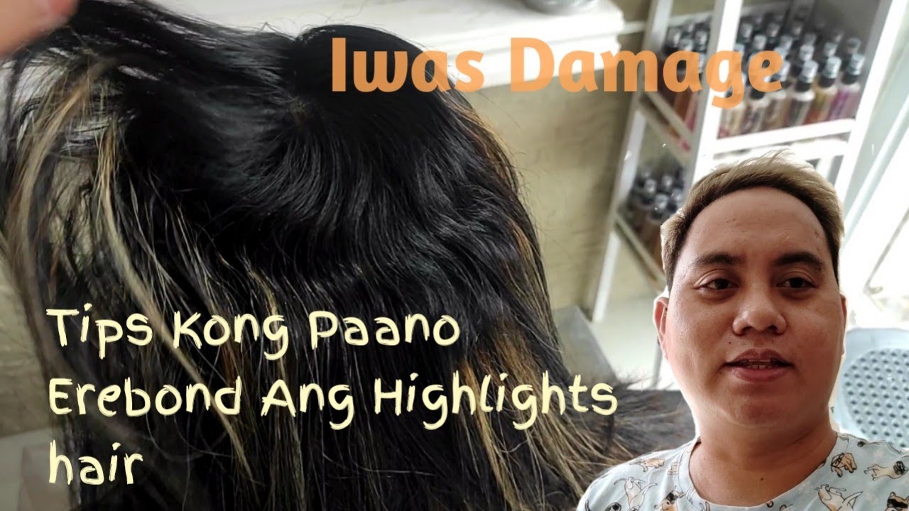 Paano mag rebond ng highlights hair iwas damage | CriScissor Studio
