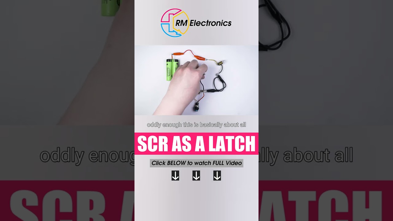 Building a simple latch switch using an SCR.