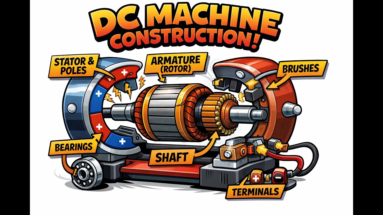 DC machine Construction