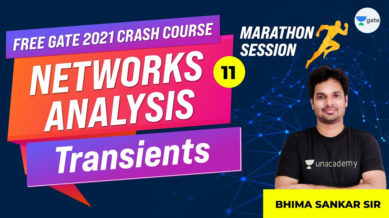 Transients | Network Analysis | Lec 11 | Marathon Session | GATE 2021 Crash Course | Bhima Sankar