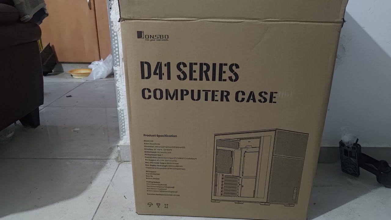 Jonsbo D41 Mesh Mid Tower Computer Case Unboxing