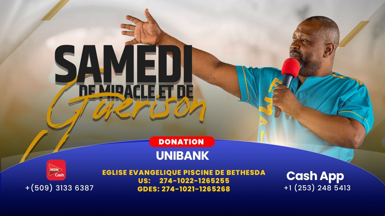 SAMEDI 14 MARS 2026 JEUNE DE MIRACLE ET DE GUÉRISON