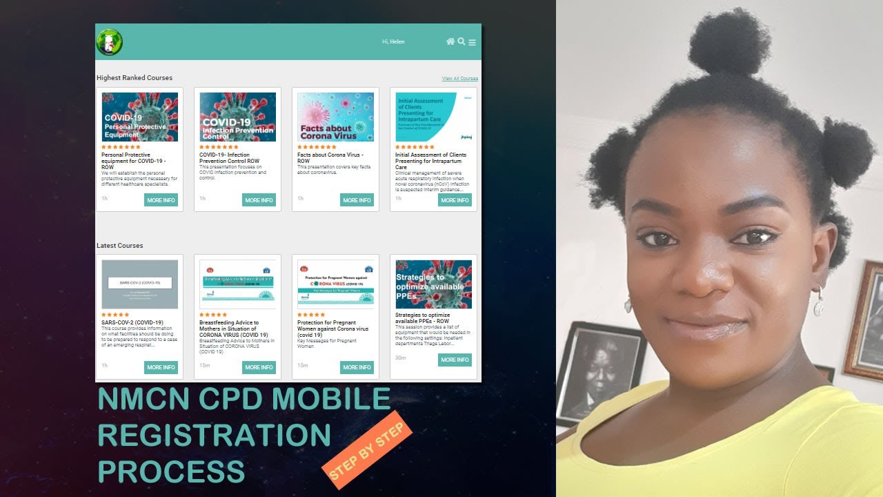 HOW TO REGISTER WITH YOUR MOBILE PHONE ON THE NMCN CPD PLATFORM - A Step by Step Guide