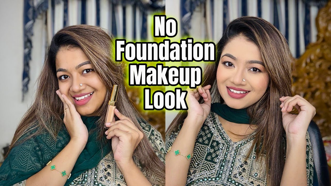 ফাউন্ডেশন ছাড়া শীতের মেকআপ ❄️Winter No-Foundation Makeup ❄️ Everyday look using Concealer - Linda