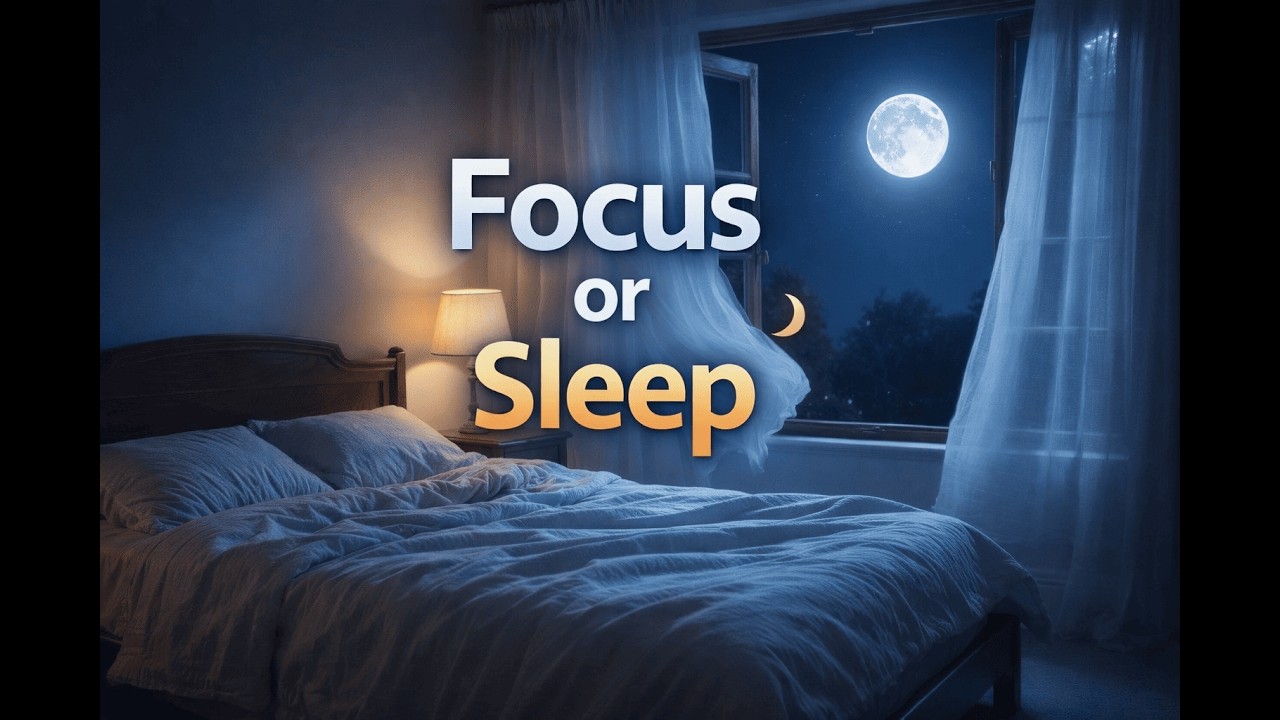 Summer Night Bedroom with Crickets & Soft Wind 🌙 Cozy Moonlight Ambience for Focus & Deep Sleep