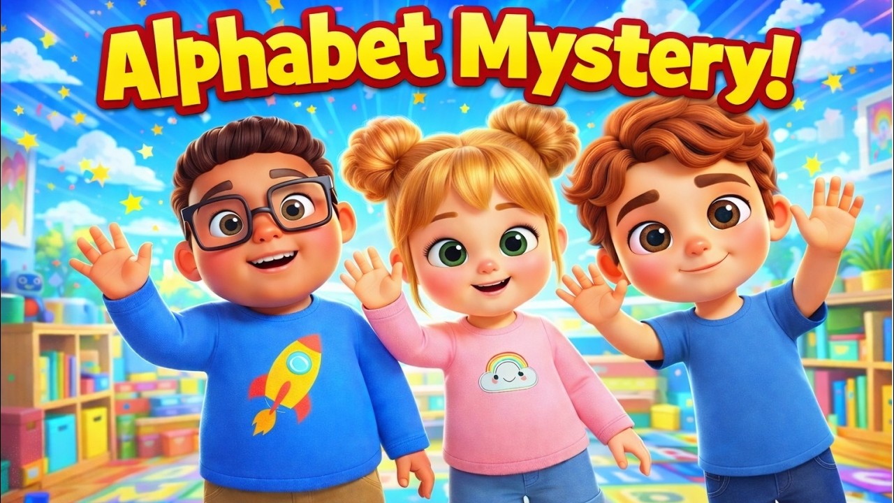 ABC Alphabet for Kids: Learn Letters A-Z with Toby, Luna & Max