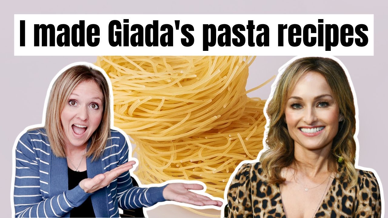 I MADE 3 OF THE FOOD NETWORK'S MOST POPULAR PASTA RECIPES | GIADA DE LAURENTIIS VS. FRUGAL FIT MOM