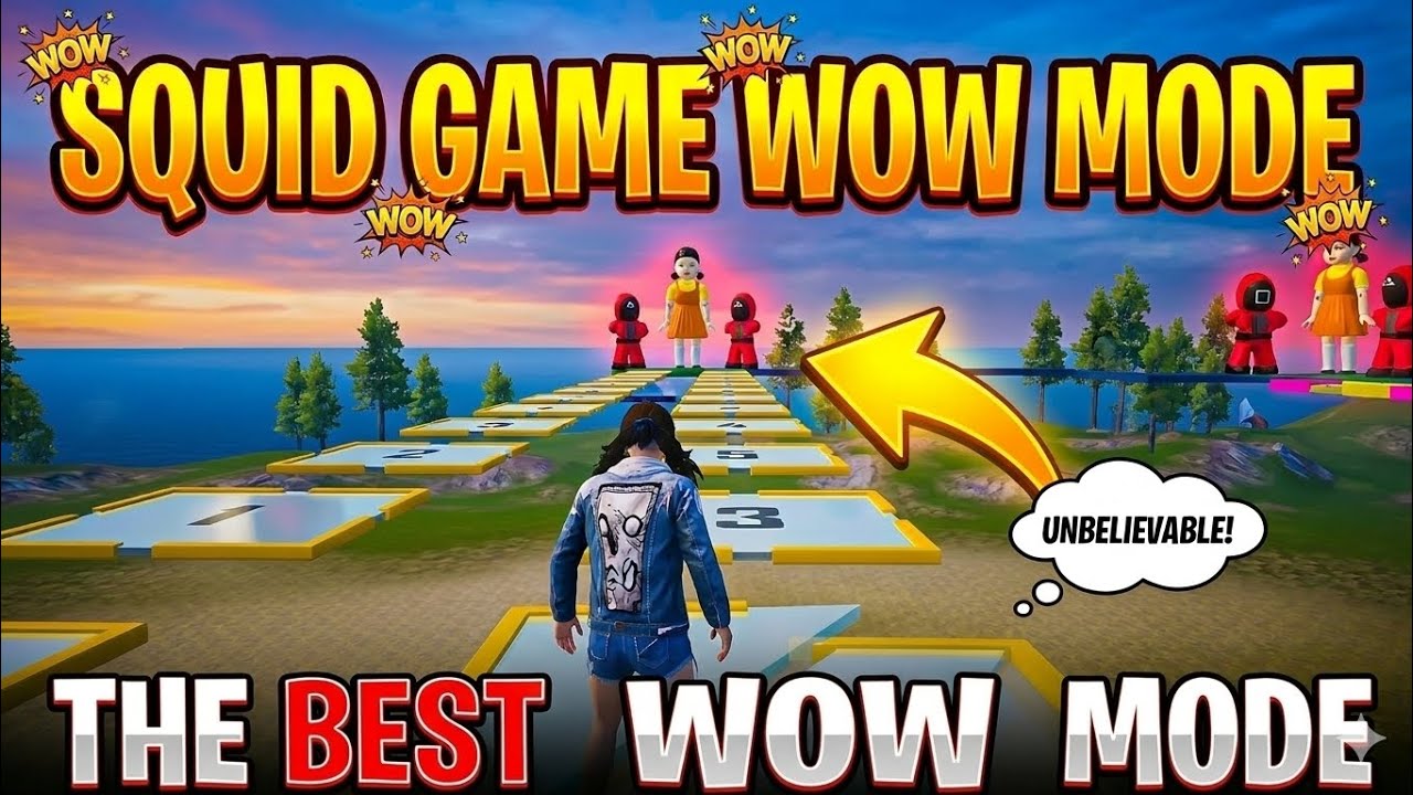 Squid Game Wow Mode in PUBG 😳 | Impossible Parkour Challenge