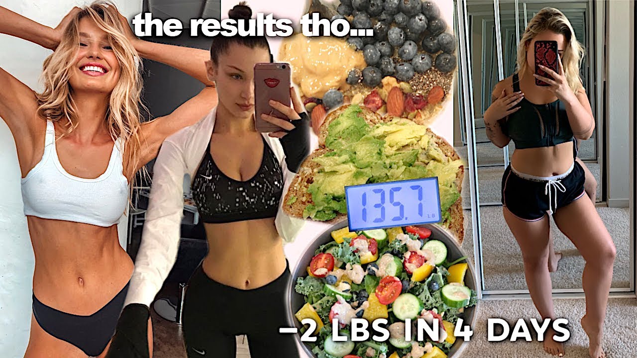 TRYING THE VICTORIA SECRET MODEL DIET FOR A WEEK (i'm shook!)