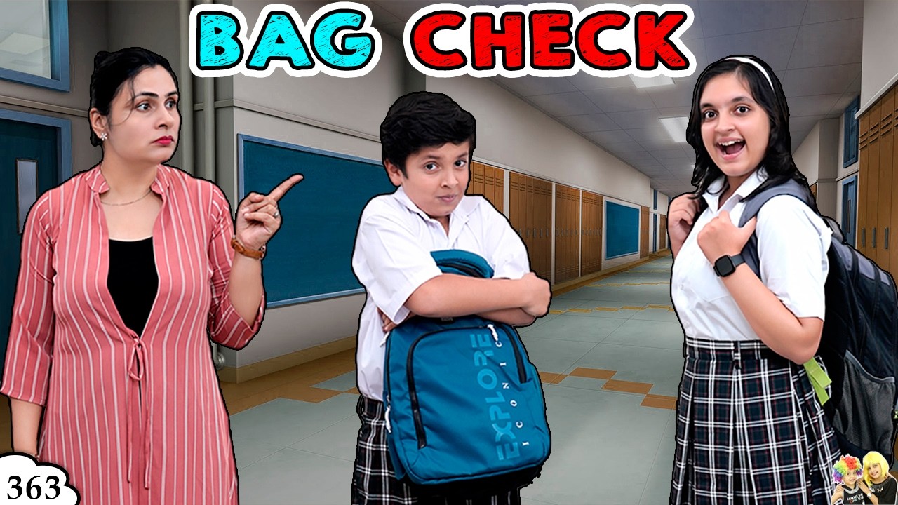BAG CHECK | Ep 363 | Surprise school bag check by teacher | Funny Video | Aayu and Pihu Show