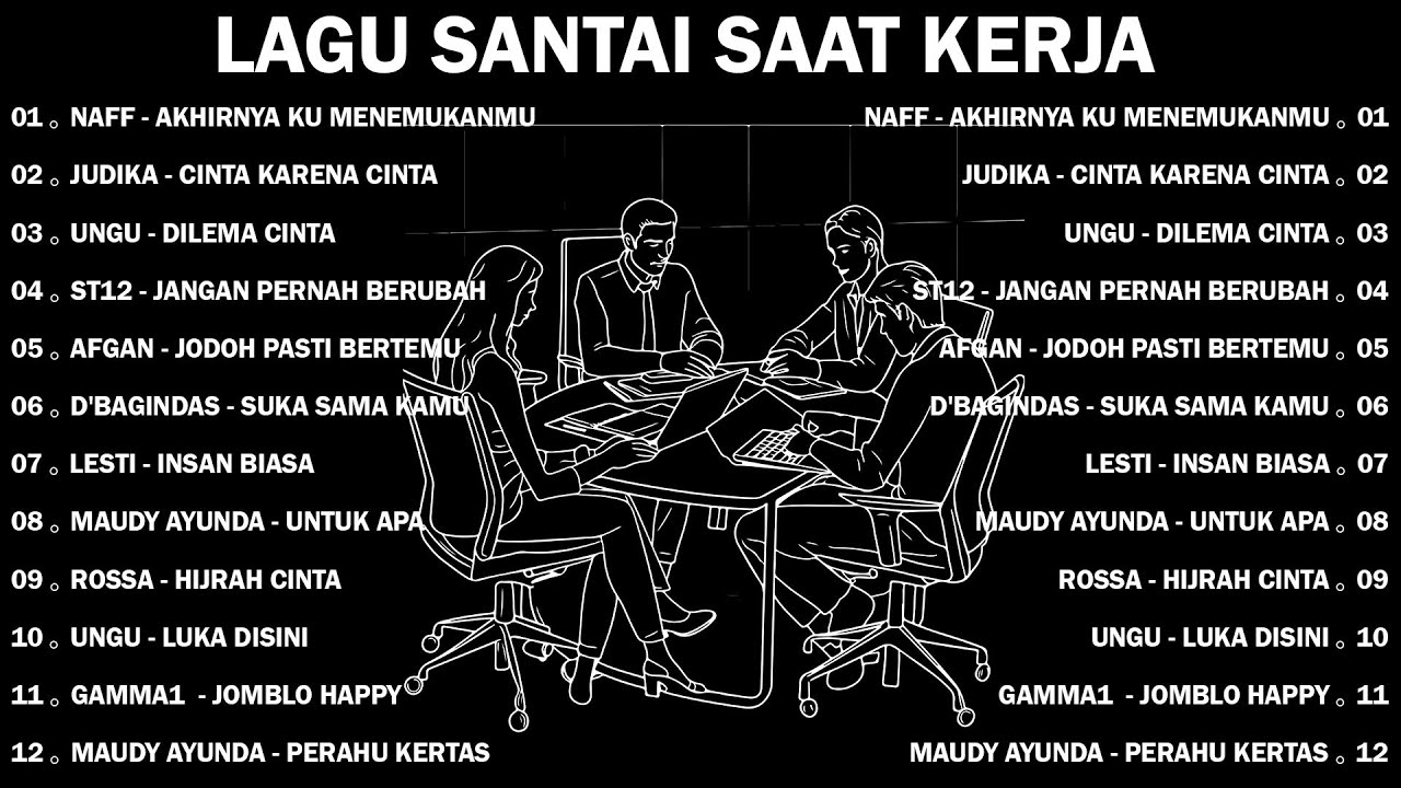 Lagu Santai Saat Kerja 🏆 Bagus Untuk Menaikan Mood Kerja Terbaru 2025🏆Judika,ST12,NaFF,Afgan