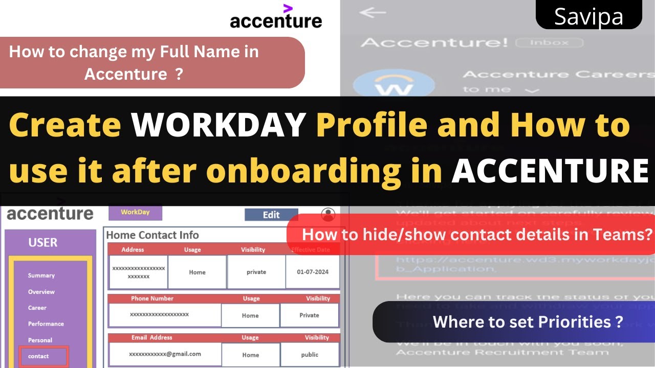 WorkDay в Accenture || 2024 || Создание учётной записи || Обзор