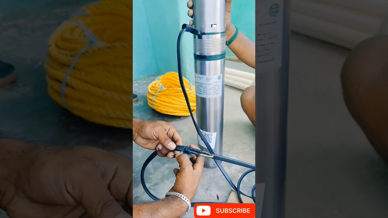🔥1.5 HP CRI v4 motor 🔥submersible pump ⚡15 stage Installion tamil# CRI # motor #submersiblepump