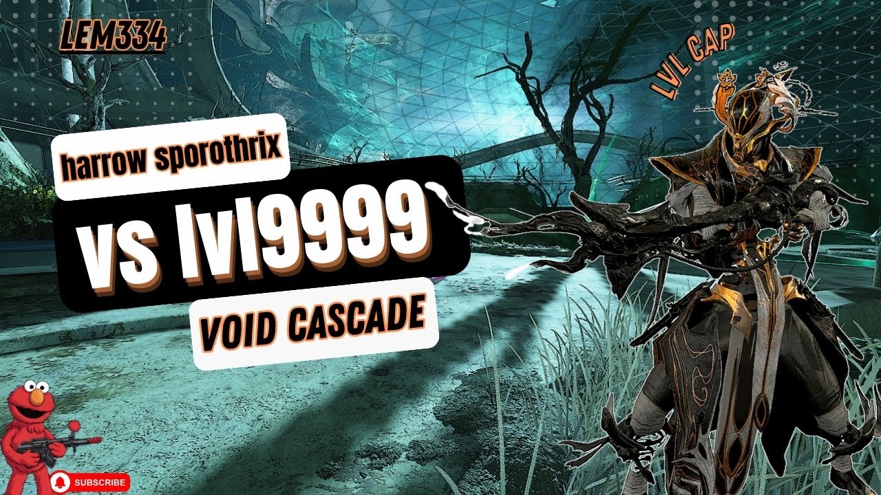 WARFRAME harrow sporothrix coda vs lvl9999 (lvl cap void cascade SP)