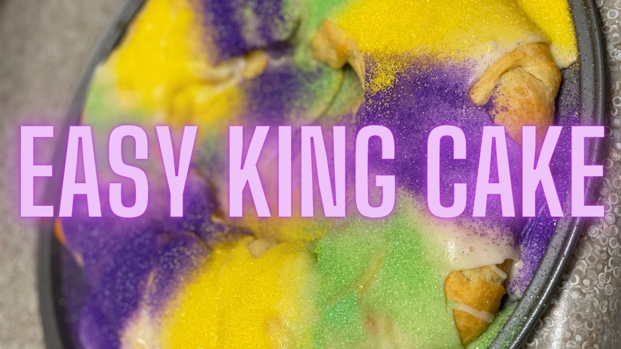 Easy King Cake (High School Foods Classes - Cooking Demo)