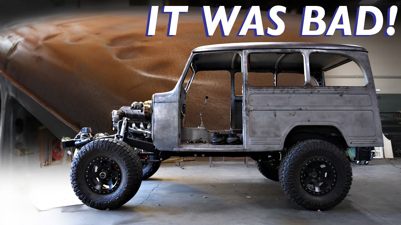 Fixing the Tin Can Effect: Restomod Willys Wagon Roof Dent Repair