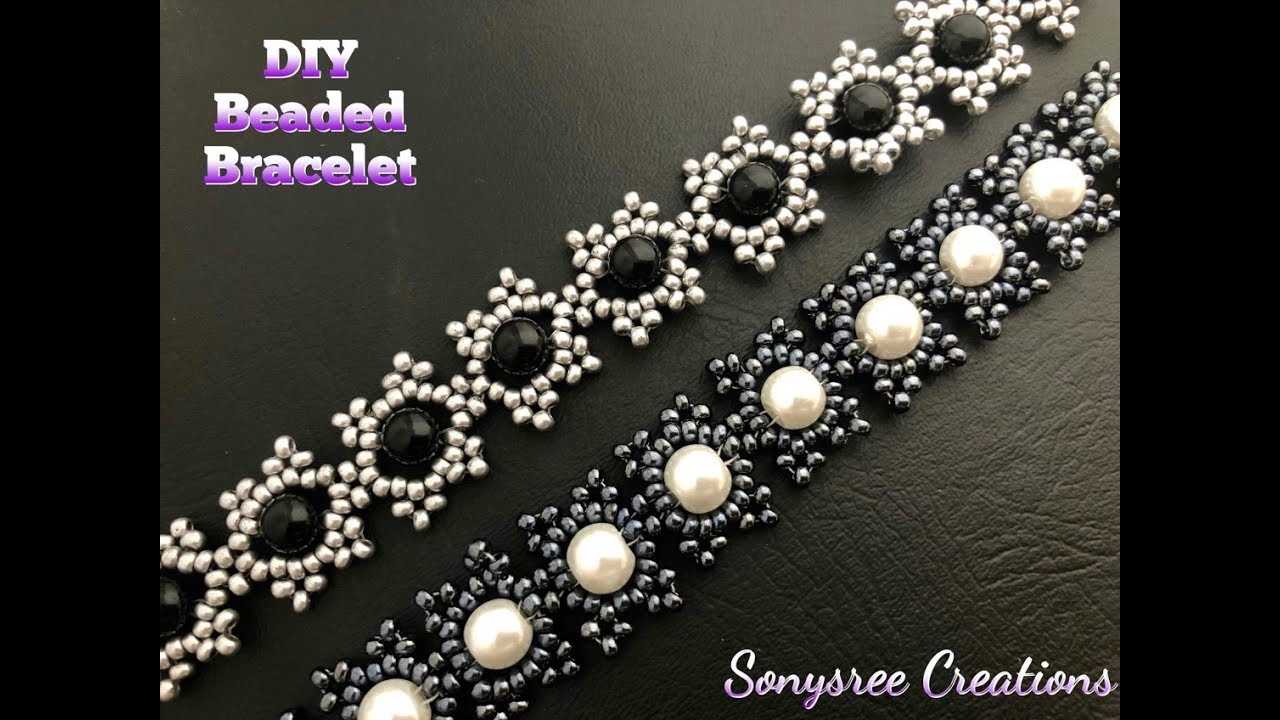 Beaded Bracelet.Begginers Project.DIY Beaded Bracelet