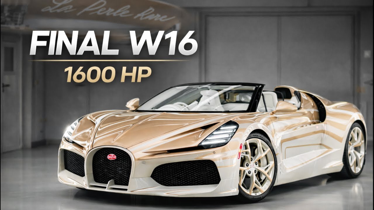 Последний экземпляр W16 в истории? Редкий Bugatti Mistral La Perle представлен публике.