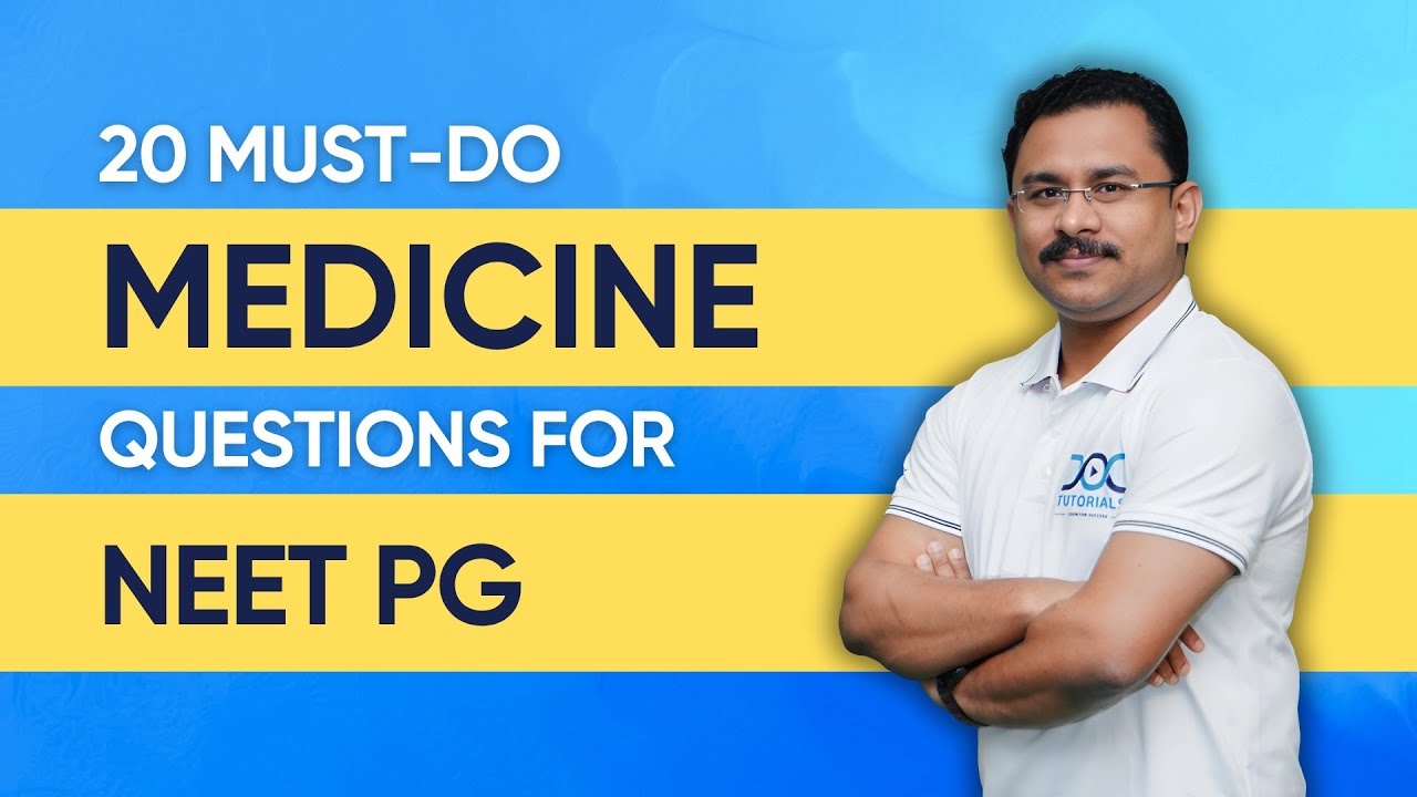 NEET PG Preparation with Dr. Rahul | 20 Key Medicine MCQs