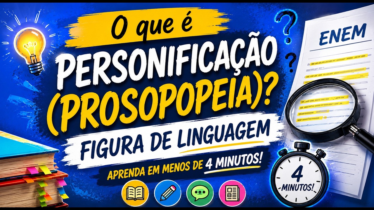 O que é Personificação (prosopopeia)?  - Figura de Linguagem - Aprenda em menos de 4 minutos!