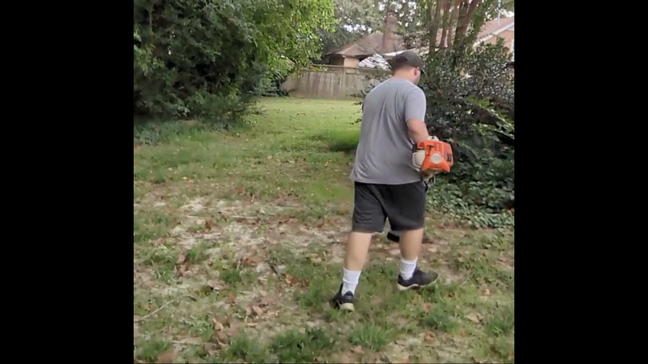 Franken-Stihl in action! #stihl #echo #troybilt #stringtrimmer 