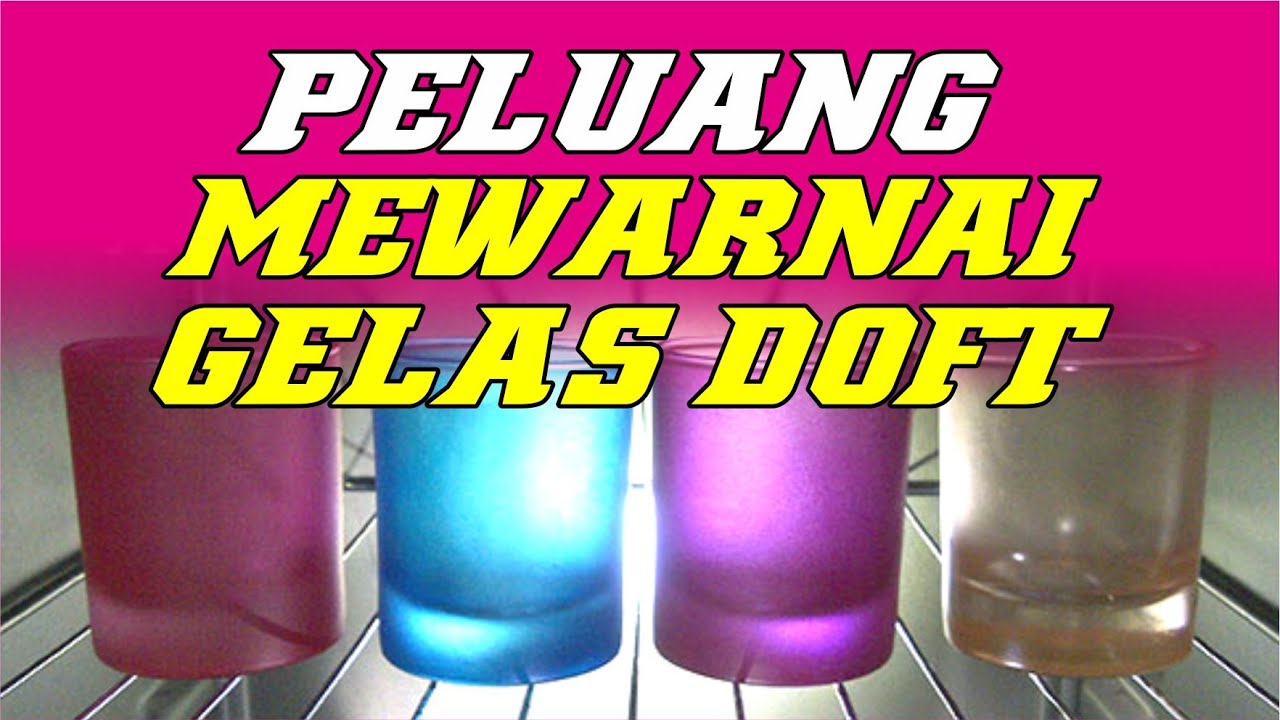ETSA WARNA !! MEWARNAI GELAS DOFT MENGGUNAKAN CAT GELAS