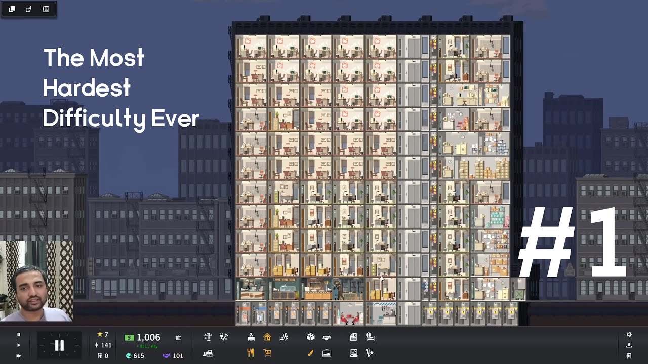 BUILDING OFFICES NOW AT THE MOST HARDEST DIFFICULTY EVER - Project Highrise Part 1 ENG