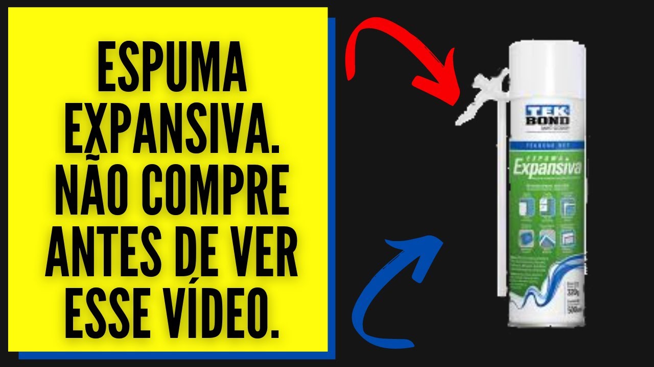 Espuma expansiva. Não compre antes de ver esse vídeo. Aprenda como aplicar.