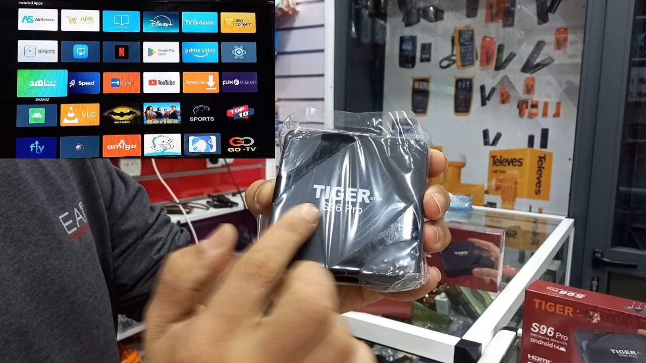 أرخص بوكس أندرويد 😲مع تطبيقات متنوعة🌪TIGER S96 PRO ANDROID 14 لاغلة على مسكين