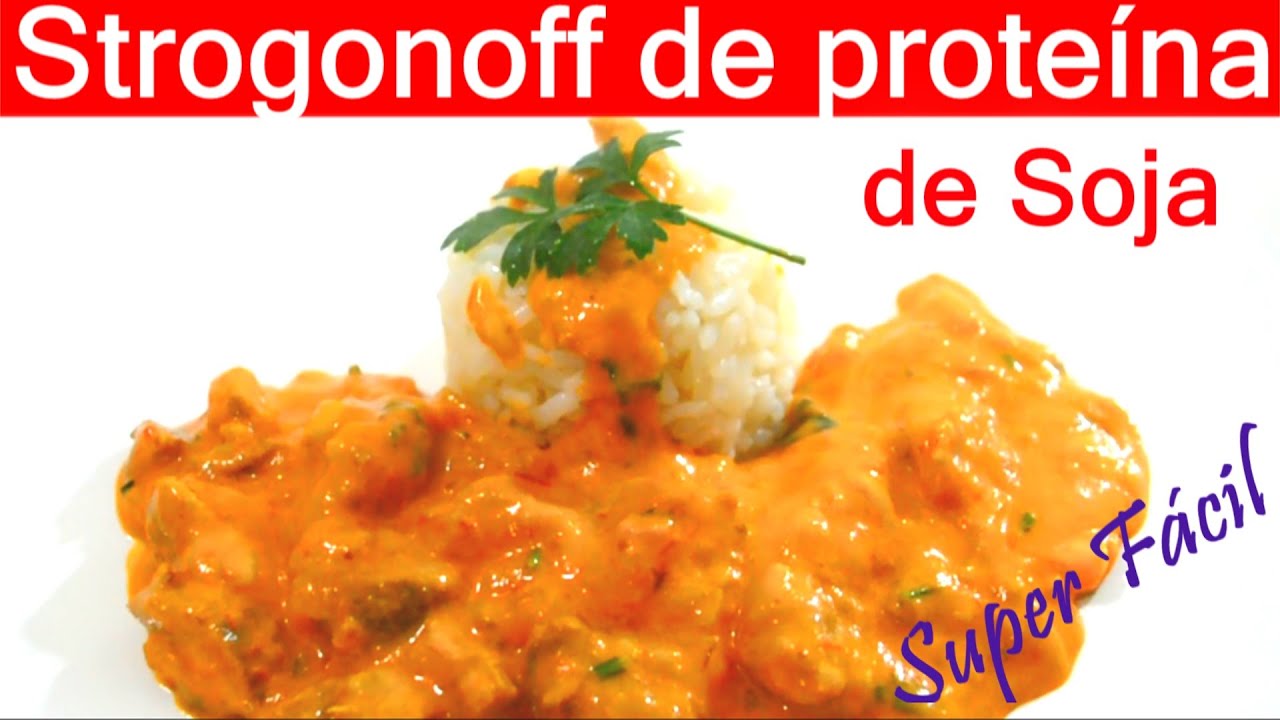 STROGONOFF DE PROTEÍNA DE SOJA/ PARA O DIA DAS MÃES