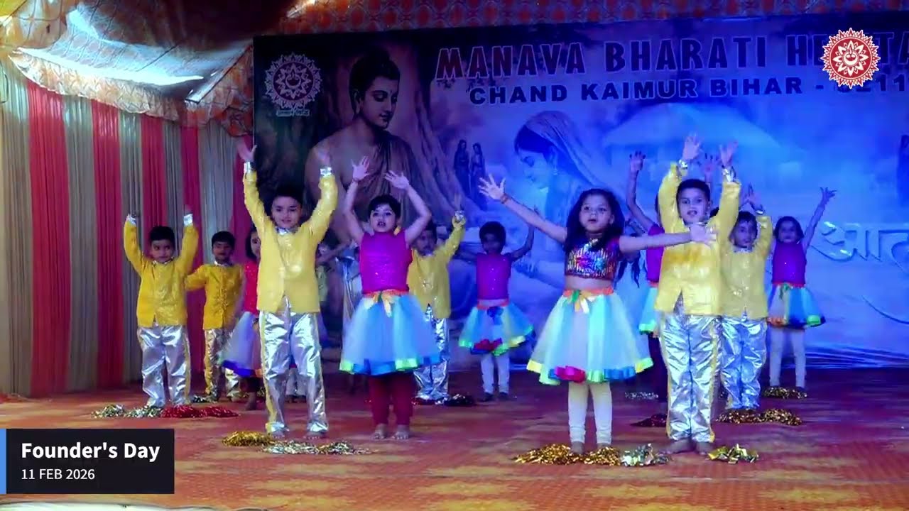 Nursery kids dance| Annual day celebration| Founder's day| manava Bharati Heritage chand kaimur