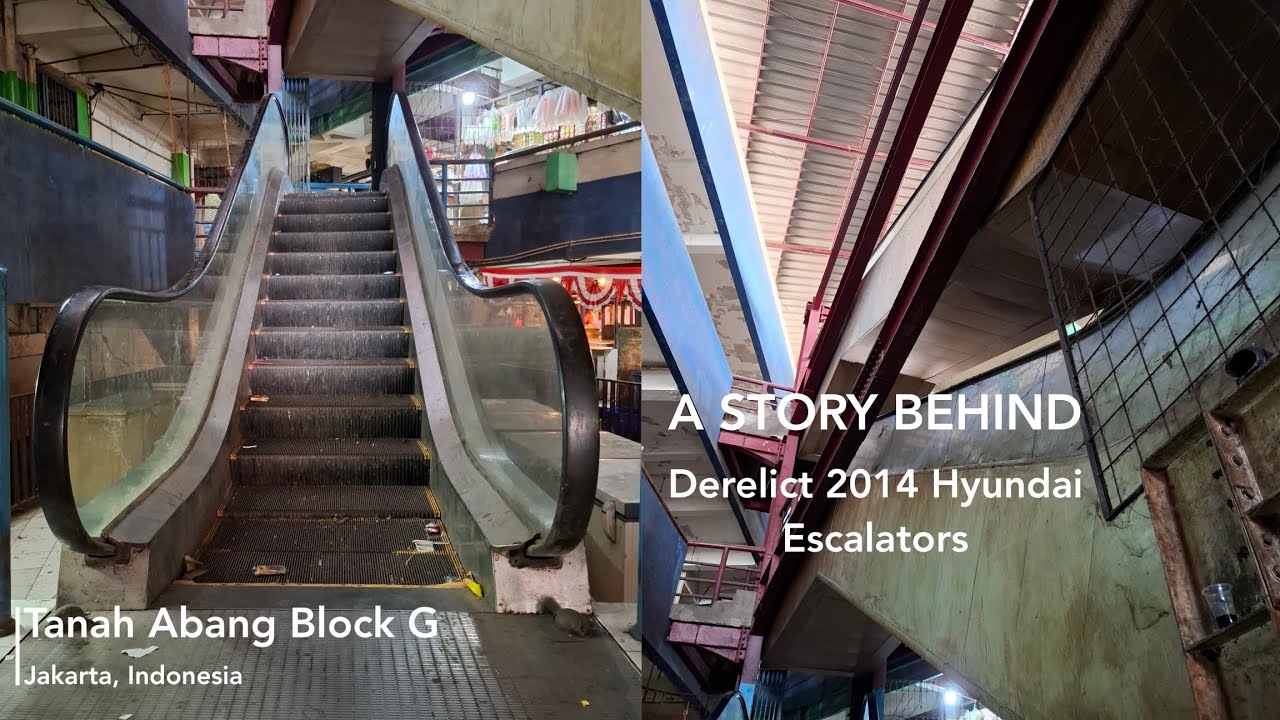 Derelict Hyundai Escalators at Tanah Abang Block G, Jakarta