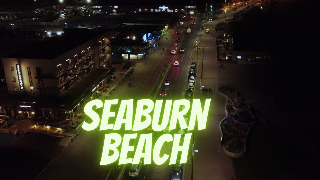 Sunderland Seaburn Beach Night Flight - 4k DJI mini 2