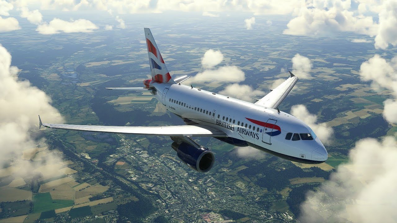 DESCENT AND ARRIVAL INTO BRISTOL EGGD - BRITISH AIRWAYS A318 100